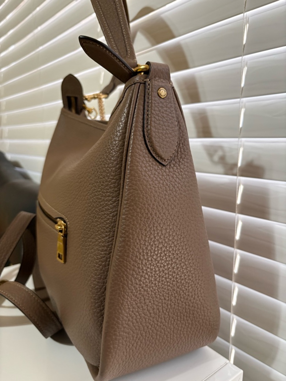 ✨🤎Coach Cary Bag In Dark Stone With Matching Wallet - Picture 8 of 11